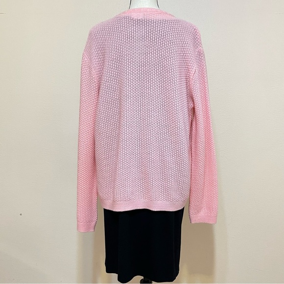 Vintage Haband Pink Knit Cardigan Sweater Size Medium - Picture 7 of 11